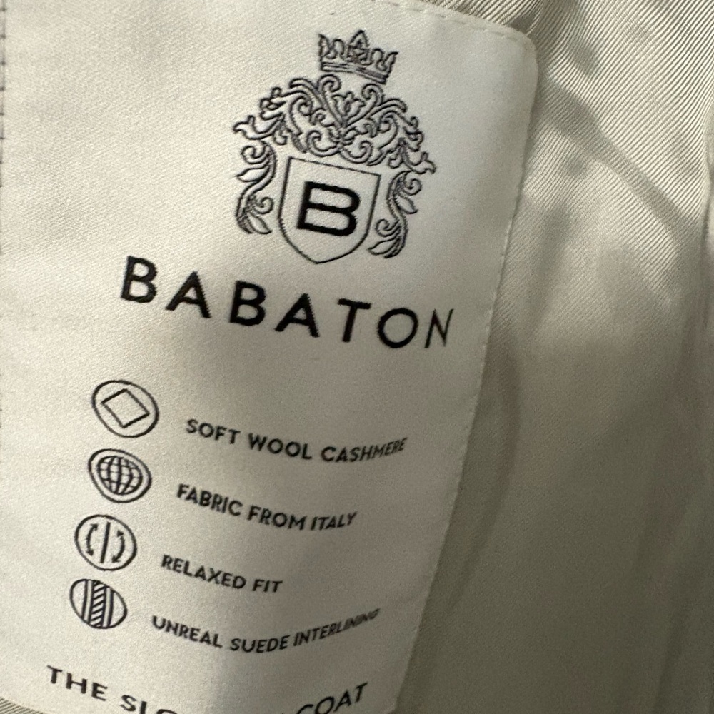 NWT Babaton Soft Wool Cashmere Slouch Coat - Picture 6 of 6